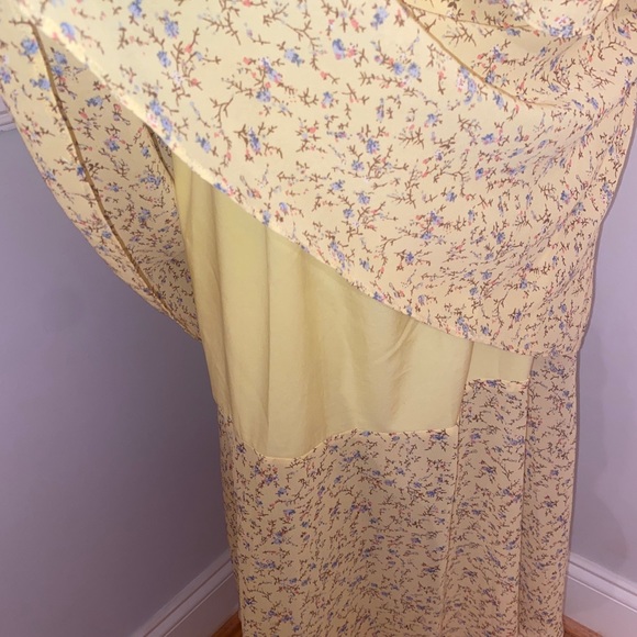 💛🌷yellow tiered midi dress - Picture 6 of 7